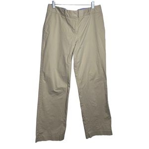 Nautica Tan Classic Straight Leg Trouser Dress Pants